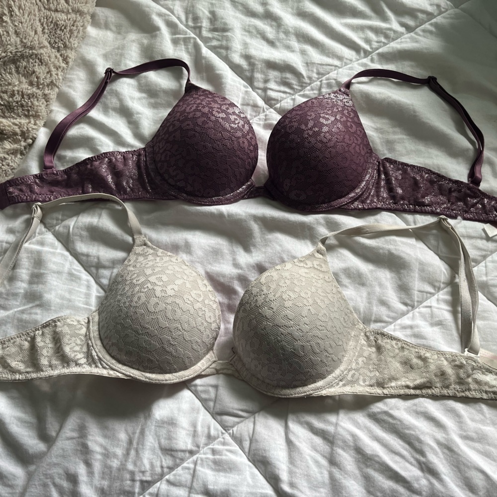 Pink push up cheetah print bras!